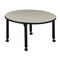 Regency Round Mobile Tables, 42 W, 42 L, 23-34 H, Wood, Metal, Maple TB42RNDPLAPCBK - alternate 3